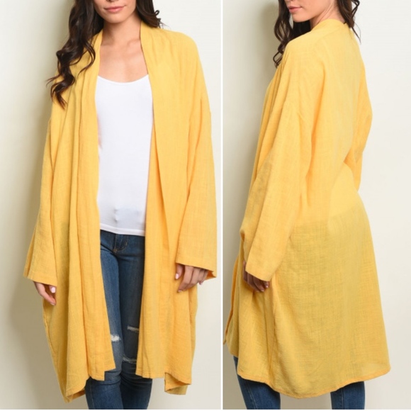 Charcoal kimono style Boho Cardigan - Picture 4 of 7